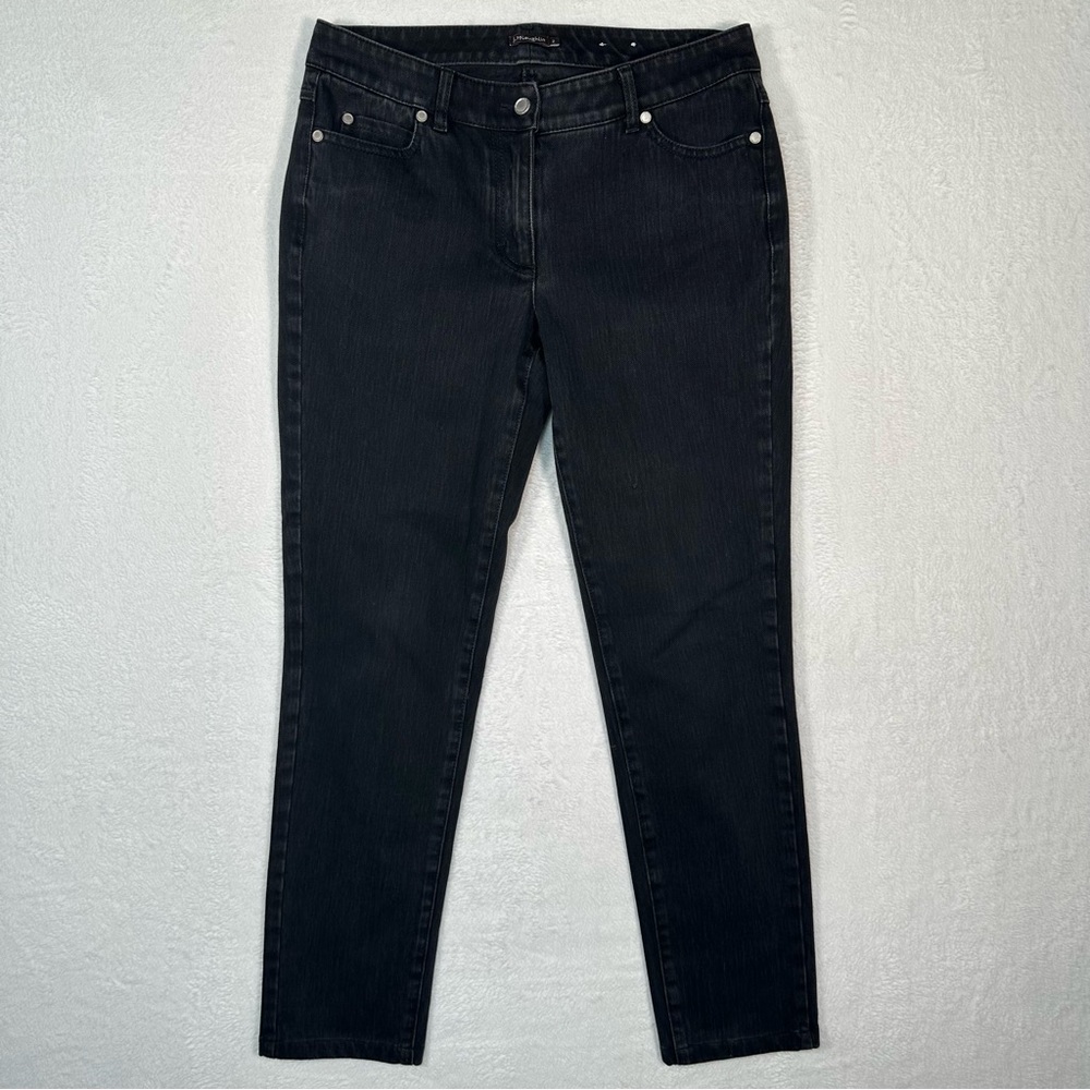 J.McLaughlin Lexi Jeans Women’s 2 Black Stretch Skinny Slim Leg Denim‎ Preppy